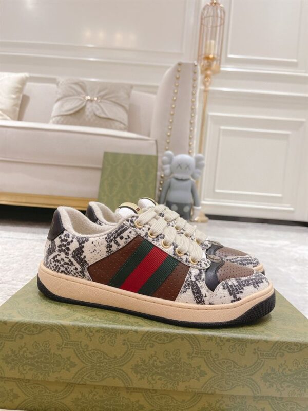 GUCCI SCREENER PYTHON-EMBOSSED LEATHER SNEAKER – GCC108 - Image 2