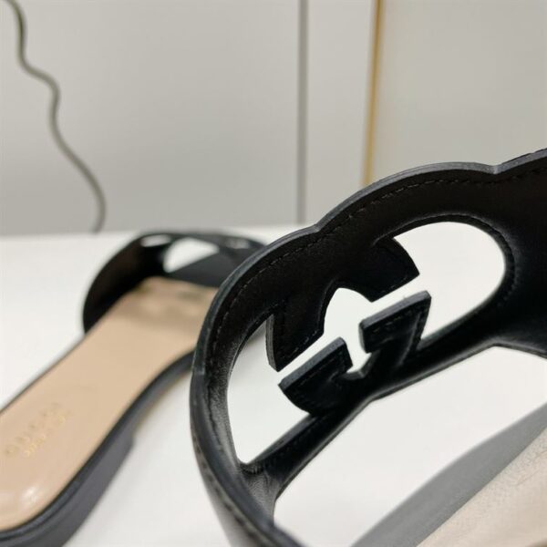 GUCCI WOMEN'S INTERLOCKING G CUT-OUT SLIDE SANDAL – GSL012 - Image 7