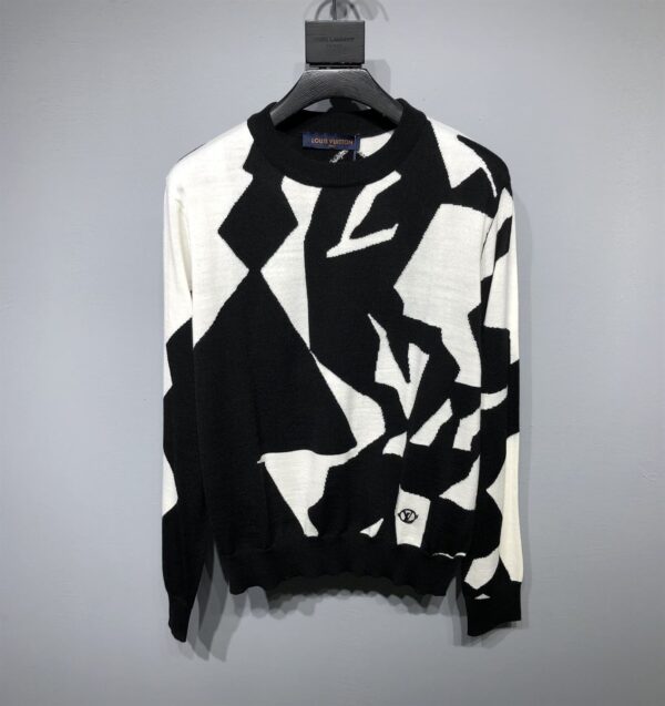 LOUIS VUITTON ABSTRACT HOUNDSTOOTH CREWNECK – LVH028 - Image 2