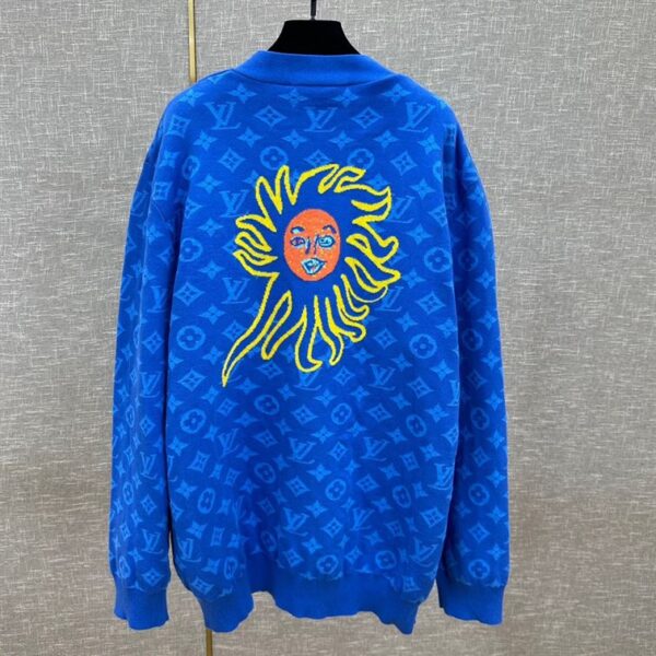 LOUIS VUITTON LV x YK MONOGRAM FACES KNITTED CARDIGAN – LVH052 - Image 3