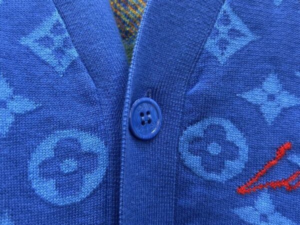 LOUIS VUITTON LV x YK MONOGRAM FACES KNITTED CARDIGAN – LVH052 - Image 7