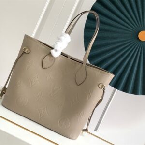 LOUIS VUITTON NEVERFULL MM TOURTERELLE MONOGRAM EMPREINTE - LW035