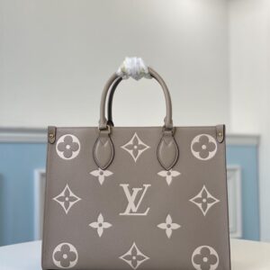 LOUIS VUITTON ONTHEGO MM BICOLOR MONOGRAM EMPREINTE - LW040
