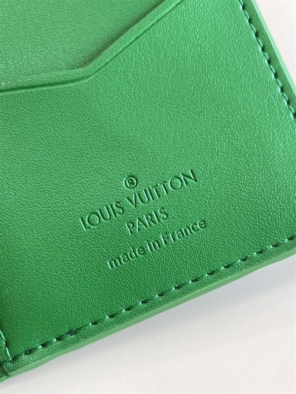 LOUIS VUITTON POCKET ORGANIZER IN GREEN MONOGRAM TAURILLON - WLV037 - Image 6