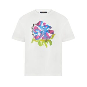 LOUIS VUITTON PRINTED FLOWER DROP SHOULDERS TEE – LVTS008