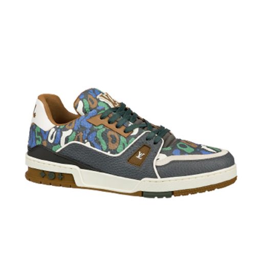 LOUIS VUITTON TRAINER SNEAKER IN KHAKI – LVS145 - Image 10
