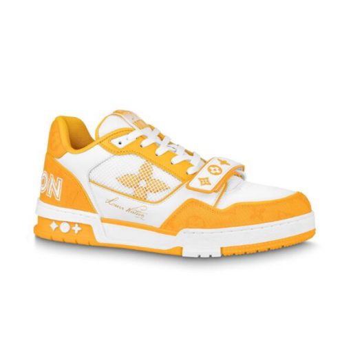 LOUIS VUITTON TRAINER SNEAKER YELLOW – LVS020 - Image 11