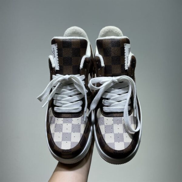LOUIS VUITTON X NIKE AIR FORCE 1 LOW-TOP SNEAKERS – LVS132 - Image 4