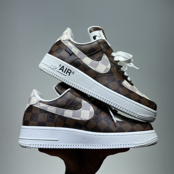 LOUIS VUITTON X NIKE AIR FORCE 1 LOW-TOP SNEAKERS – LVS132 - Image 5